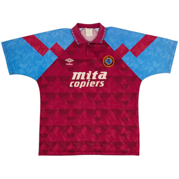 1990-92 Aston Villa Home Shirt - 9/10 - (XL)