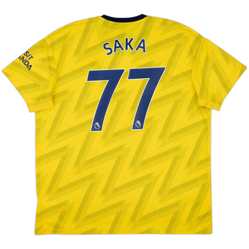 2019-20 Arsenal Away Shirt Saka #77 - 9/10 - (XXL)