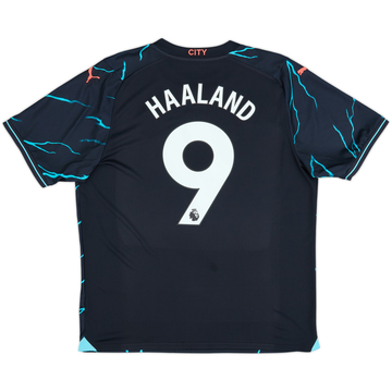 2023-24 Manchester City Third Shirt Haaland #9 - 10/10 - (XL)