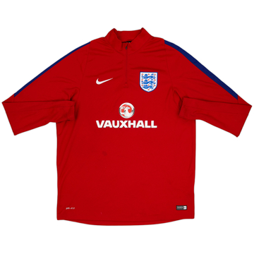 2016-17 England Nike 1/4 Zip Training Top - 6/10 - (XL)