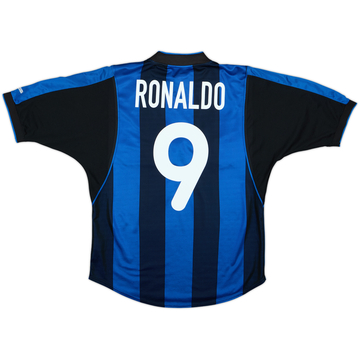 2000-01 Inter Milan Home Shirt Ronaldo #9 - 8/10 - (S)