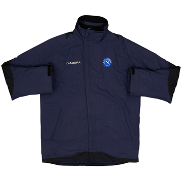 2002-03 Napoli Diadora Padded Bench Coat - 8/10 - (XXL)