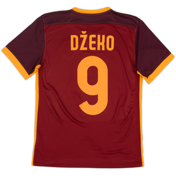 2015-16 Roma Home Shirt Dzeko #9 - 8/10 - (S)