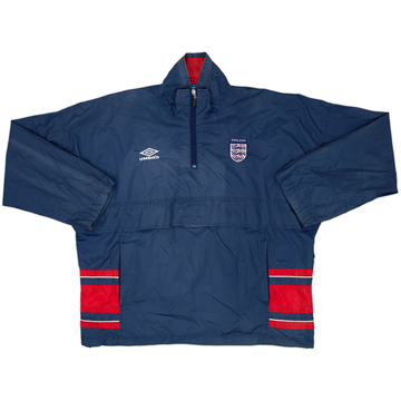 2000-02 England Umbro 1/4 Zip Rain Jacket - 7/10 - (L)