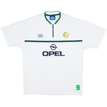2000-02 Ireland Umbro 1/4 Zip Polo Shirt - 6/10 - (XL)