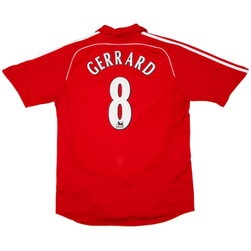2006-08 Liverpool Home Shirt Gerrard #8 - 5/10 - (XL)