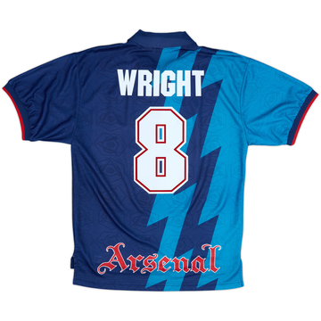 1995-96 Arsenal Away Shirt Wright #8 - 6/10 - (M)
