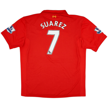 2012-13 Liverpool Home Shirt Suarez #7 - 6/10 - (XXL)