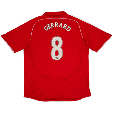 2006-08 Liverpool Home Shirt Gerrard #8 - 6/10 - (XXL)