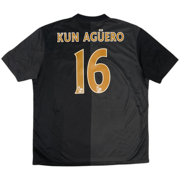 2013-14 Manchester City Away Shirt Kun Aguero #16 - 8/10 - (XL)