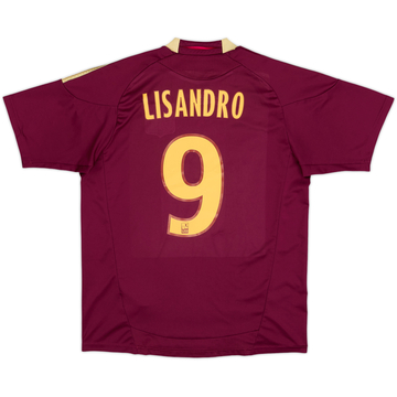 2010-11 Lyon Away Shirt Lisandro #9 - 6/10 - (M)
