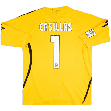 2008-09 Real Madrid GK Shirt Casillas #1 - 6/10 - (XL.Boys)