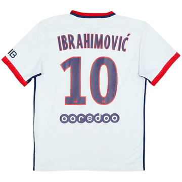 2015-16 Paris Saint-Germain Away Shirt Ibrahimovic #10 - 7/10 - (M)