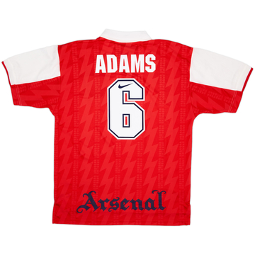 1994-96 Arsenal Home Shirt Adams #6 - 9/10 - (XL)