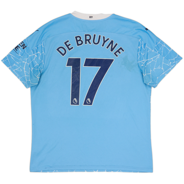 2020-21 Manchester City Home Shirt De Bruyne #17 - 5/10 - (XL)