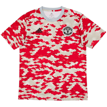2021-22 Manchester United adidas Training Shirt - 6/10 - (M)