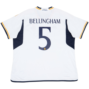 2023-24 Real Madrid Home Shirt Bellingham #5 - 9/10 - (3XL)