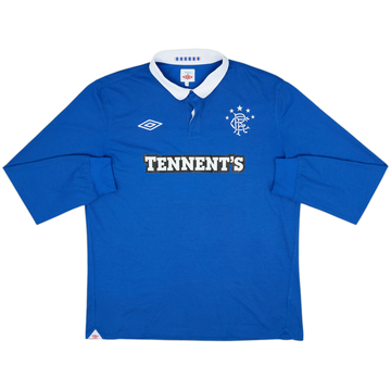 2010-11 Rangers Home L/S Shirt - 8/10 - (XL)