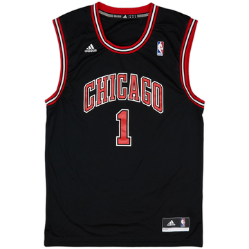 2010-14 Chicago Bulls Rose #1 adidas Alternate Jersey - 9/10 - (M)