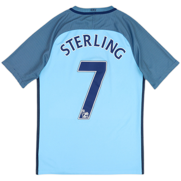 2016-17 Manchester City Home Shirt Sterling #7 - 7/10 - (S)