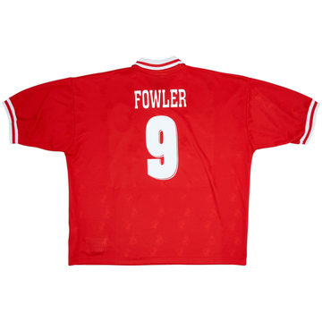 1996-98 Liverpool Home Shirt Fowler #9 - 7/10 - (XXL)