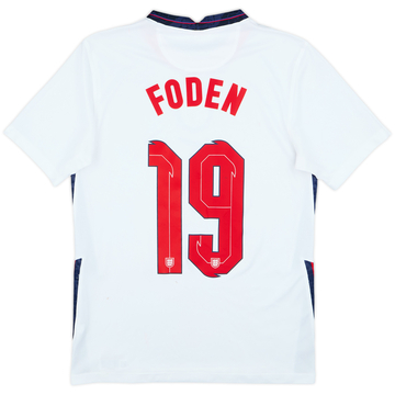 2020-22 England Home Shirt Foden #19 - 7/10 - (S)