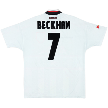 1997-99 Manchester United Away Shirt Beckham #7 - 6/10 - (XL)