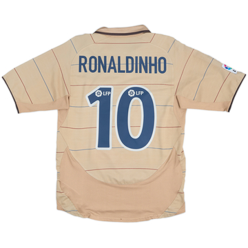 2003-05 Barcelona Away Shirt Ronaldinho #10 - 7/10 - (M)