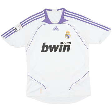 2007-08 Real Madrid Home Shirt - 4/10 - (M)