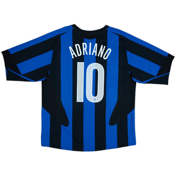 2005-06 Inter Milan Home Shirt Adriano #10 - 8/10 - (XL)