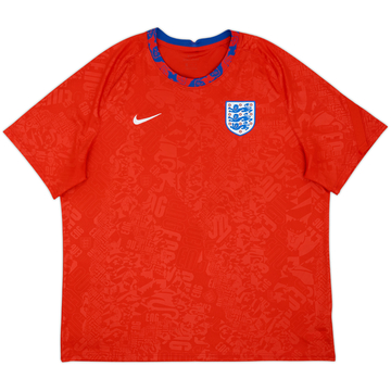 2020-21 England Nike Pre-Match Training Shirt - 8/10 - (3XL)
