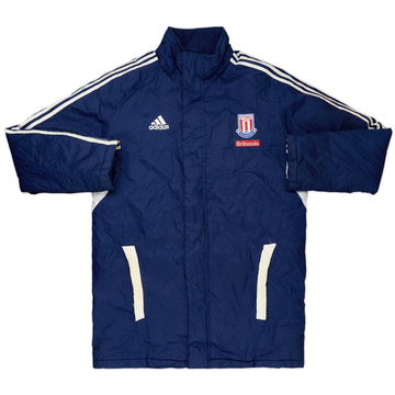 2010-11 Stoke City adidas Padded Bench Coat - 8/10 - (L)