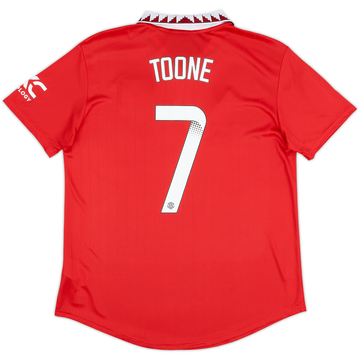 2022-23 Manchester United Home Shirt Toone #7 - 9/10 - (Women's L)