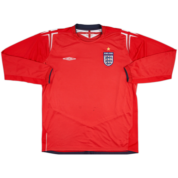 2004-06 England Away L/S Shirt - 5/10 - (XL)