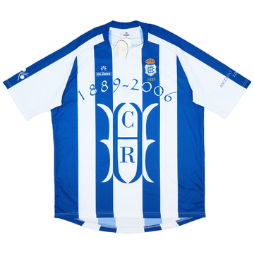 2005-06 Recreativo Huelva Special Promotion 'Ascenso 1º Divison' Home Shirt Pasion #12 (XL)