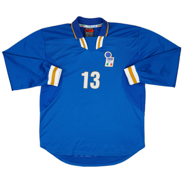 1996-97 Italy Match Issue Home L/S Shirt #13