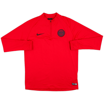 2019-20 Paris Saint-Germain Nike 1/4 Zip Drill Top - 8/10 - (L)