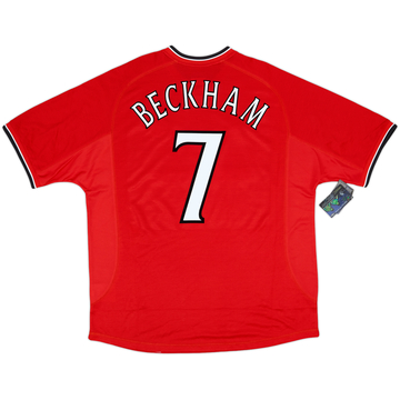 2000-02 Manchester United Home Shirt Beckham #7 (XXL)