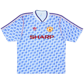 1990-92 Manchester United Away Shirt - 10/10 - (L)