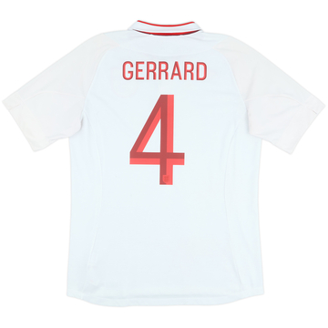 2012-13 England Home Shirt Gerrard #4 - 5/10 - (L)