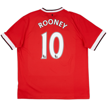 2014-15 Manchester United Home Shirt Rooney #10 - 6/10 - (XL)