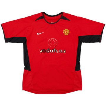2002-04 Manchester United Home Shirt - 4/10 - (L.Boys)