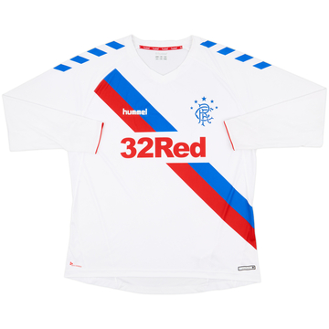2018-19 Rangers Away L/S Shirt - 7/10 - (XXL)