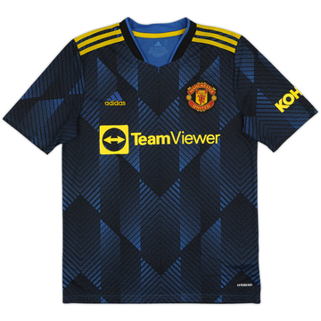 2021-22 Manchester United Third Shirt - 7/10 - (XL.Boys)