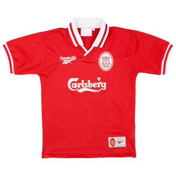 1996-98 Liverpool Home Shirt - 8/10 - (XL.Boys)