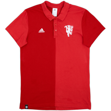 2016-17 Manchester United adidas Polo Shirt - 9/10 - (M)