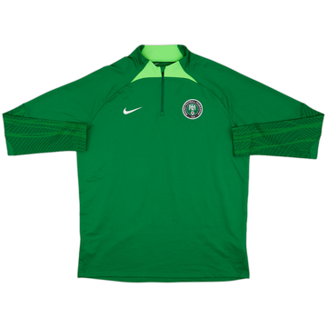 2022-23 Nigeria Nike 1/4 Zip Drill Top - 9/10 - (XL)