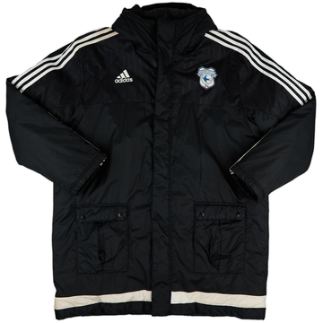2015-16 Cardiff City adidas Padded Bench Coat - 7/10 - (XL)