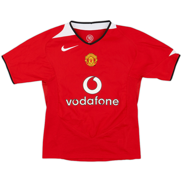 2004-06 Manchester United Home Shirt - 8/10 - (S.Boys)