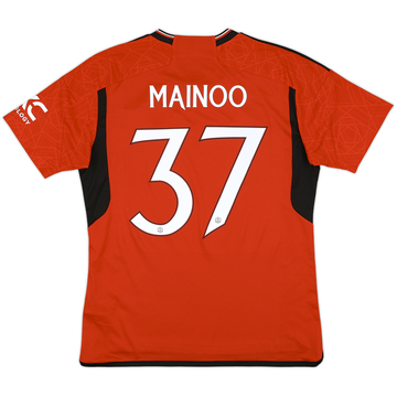2023-24 Manchester United Home Shirt Mainoo #37 - 10/10 - (L)